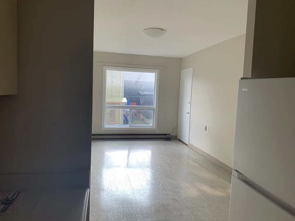 Bright living room with large window