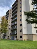 Building exterior showing balconies
