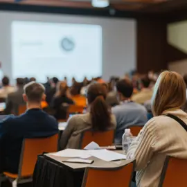 group of young adults in conference