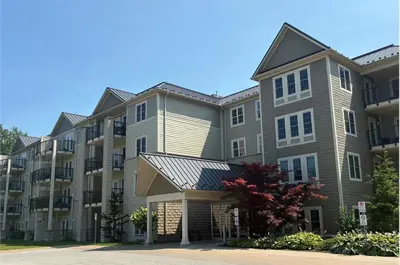 Main entrance of completed Maxwell Street extension.