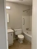 Sink, toilet and bath/shower combo