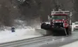 Snowplow on road