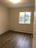 Bedroom with large window