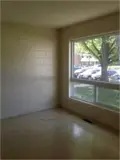 Bright living room with large window