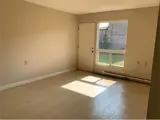 Bright living room with large window