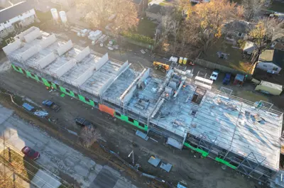 Aerial view of 471 Kathleen Avenue under construction
