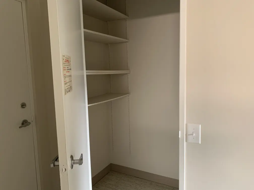 Closet with shelving