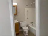 Sink, toilet and bath/shower combo