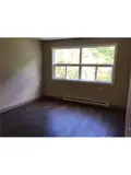 Bright living room with large window