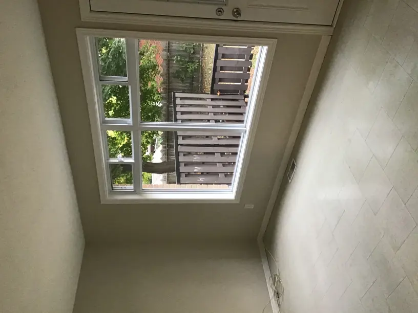 Bright living room with large window