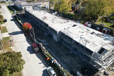 Aerial view of 471 Kathleen Avenue under construction