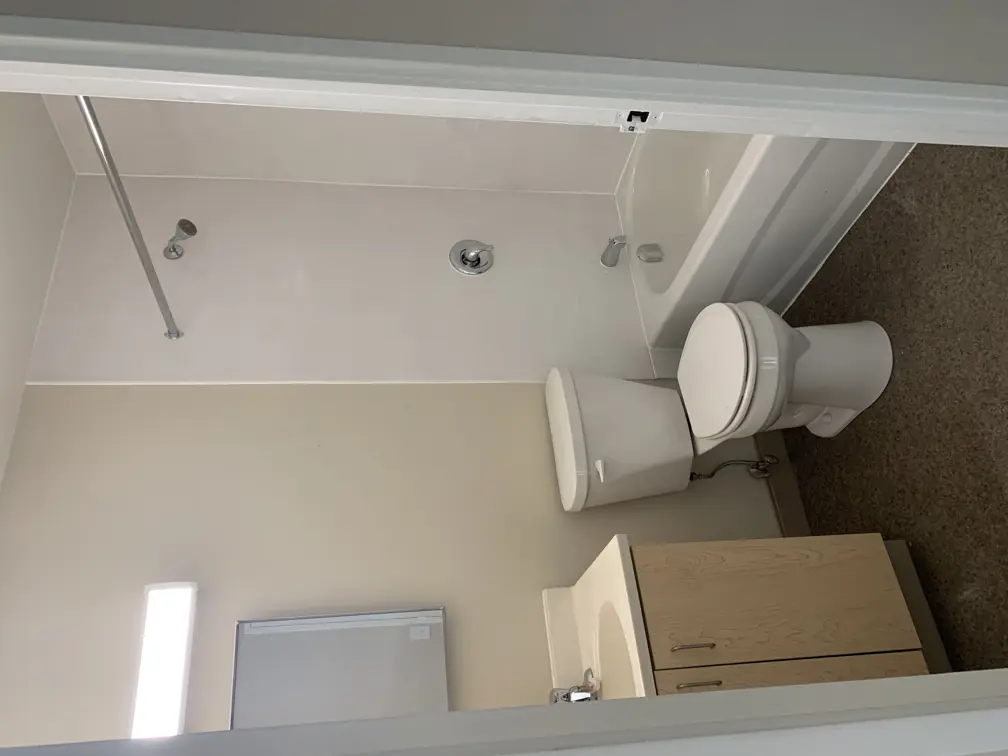 Sink, toilet and bath/shower combo