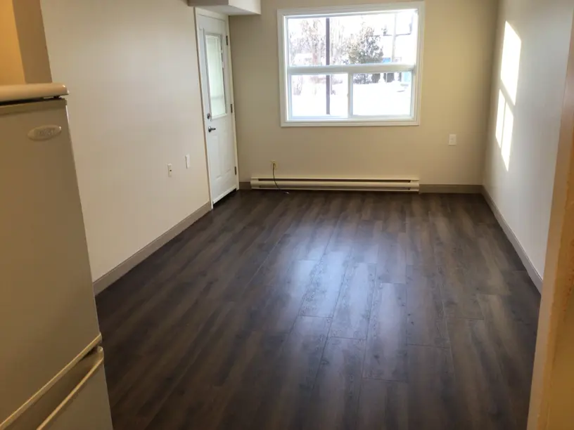 Bright living room with large window