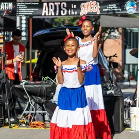 image of 2 young girls dancing at arts in the streets
